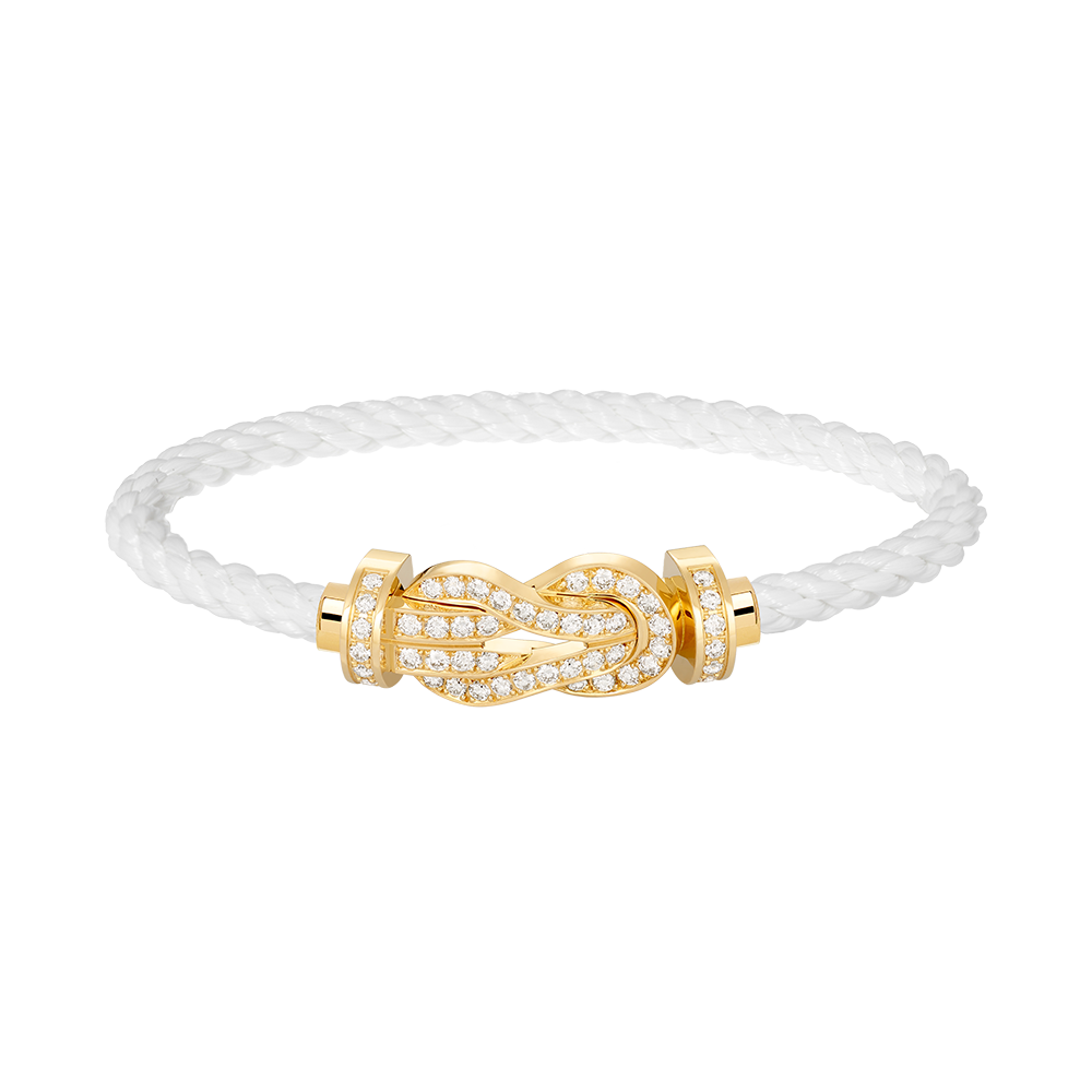 ¡®Lume Jewels¡¯CHANCE LARGE 8 FIGURE BUCKLE FULLDIAMOND BRACELET GOLD
