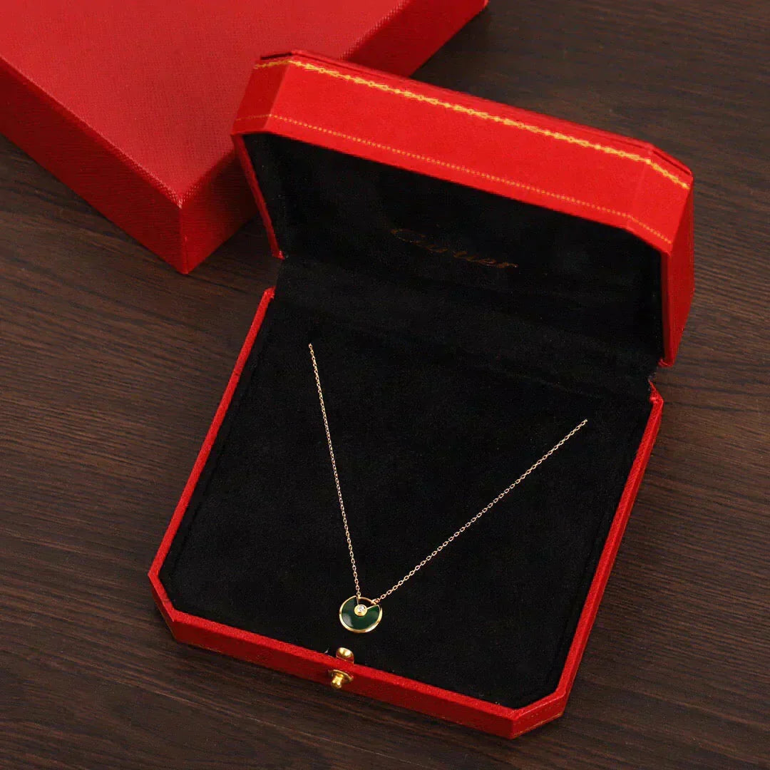 ¡®Lume Jewels¡¯AMULETTE GOLD MALACHITE NECKLACE