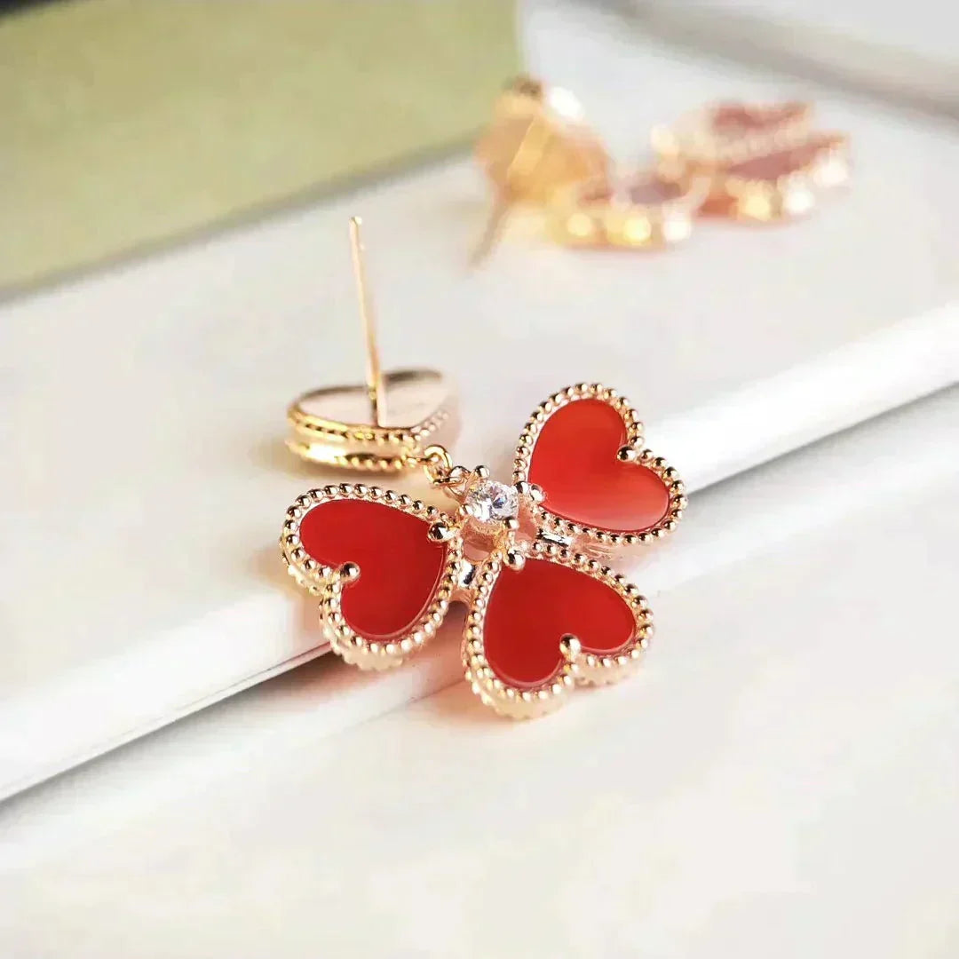 ¡®Lume Jewels¡¯SWEET CLOVER CARNELIAN EARRINGS