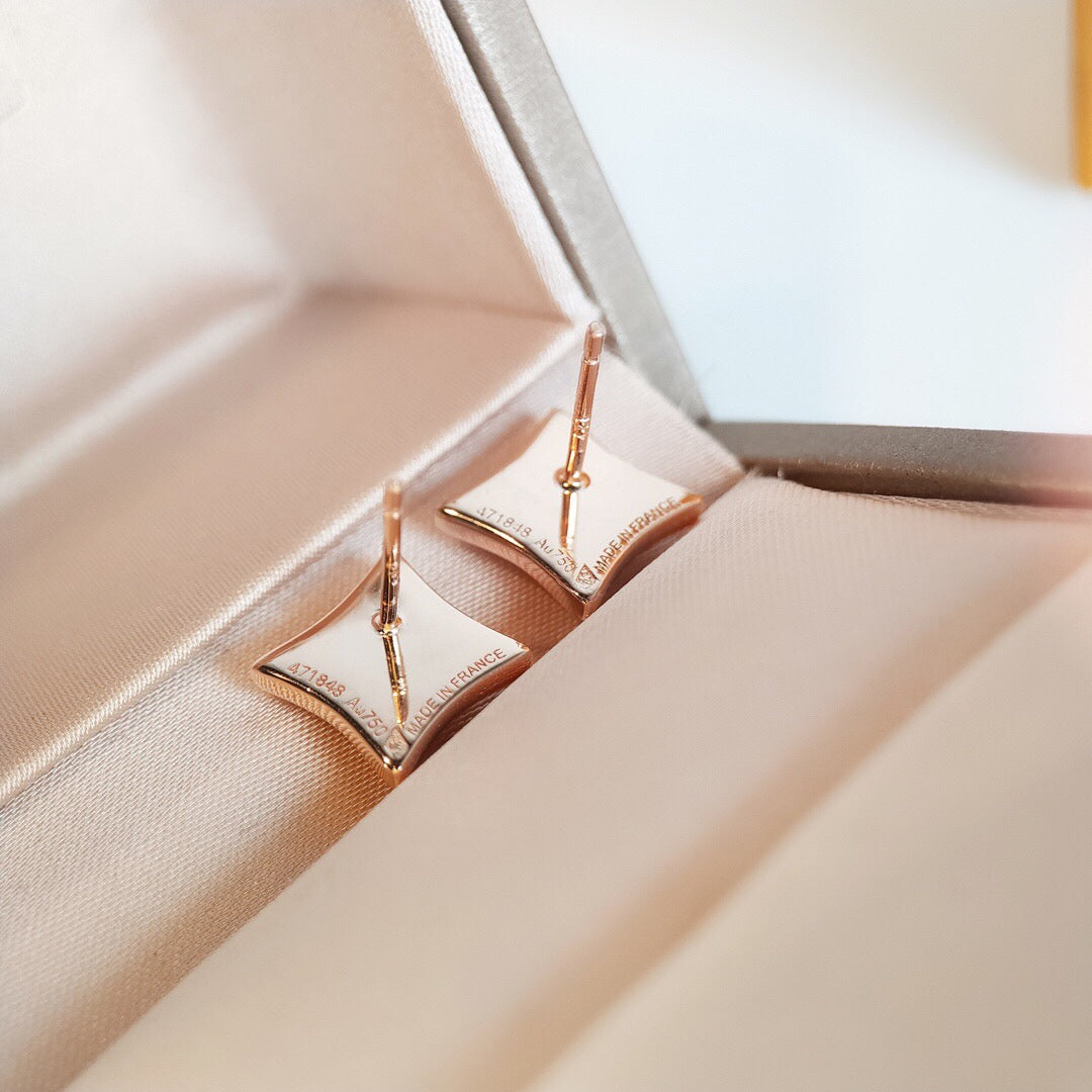¡®Lume Jewels¡¯STAR MOP PINK GOLD EARRINGS