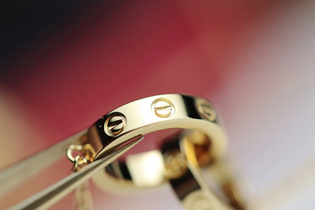 ¡®Lume Jewels¡¯LOVE NECKLACE DOUBLE RING GOLD
