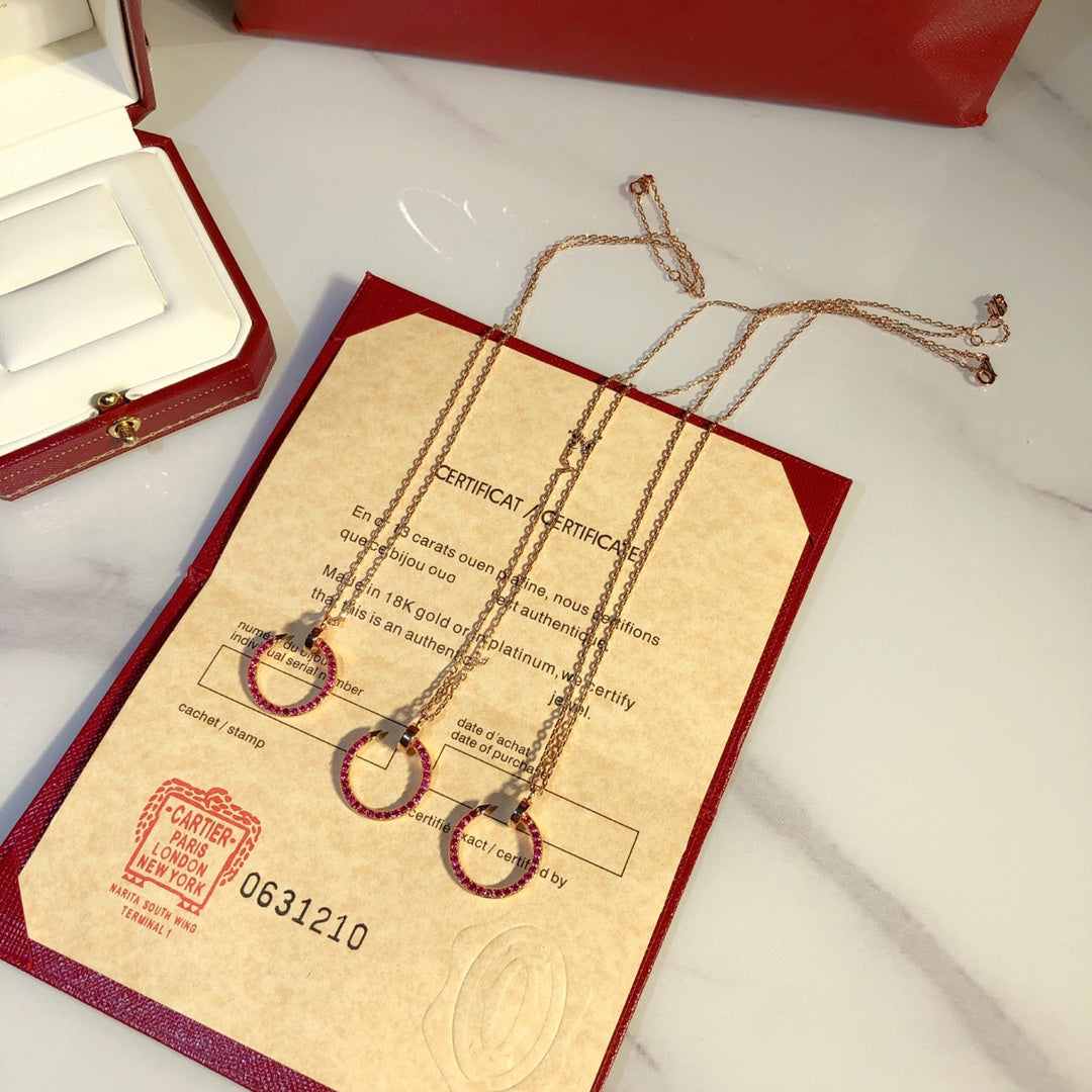 ¡®Lume Jewels¡¯JUSTE NECKLACE GOLD RED DIAMONDS