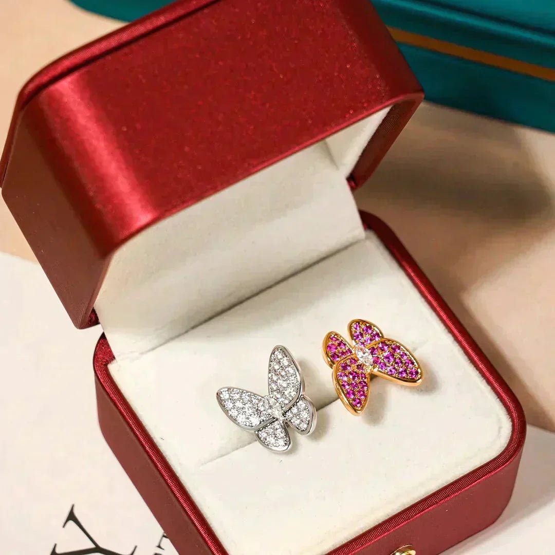 ¡®Lume Jewels¡¯TWIN BUTTERFLY DIAMOND RING