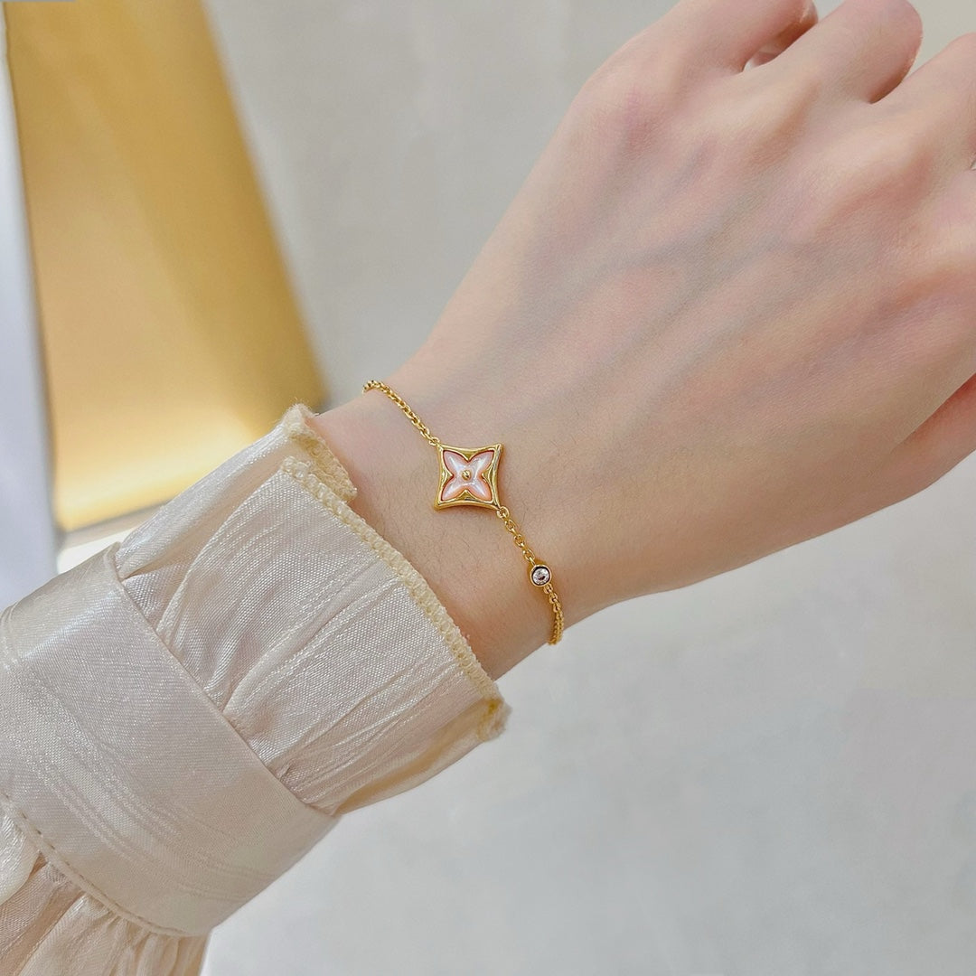 ¡®Lume Jewels¡¯STAR 1 DIAMOND PINK GOLD BRACELET