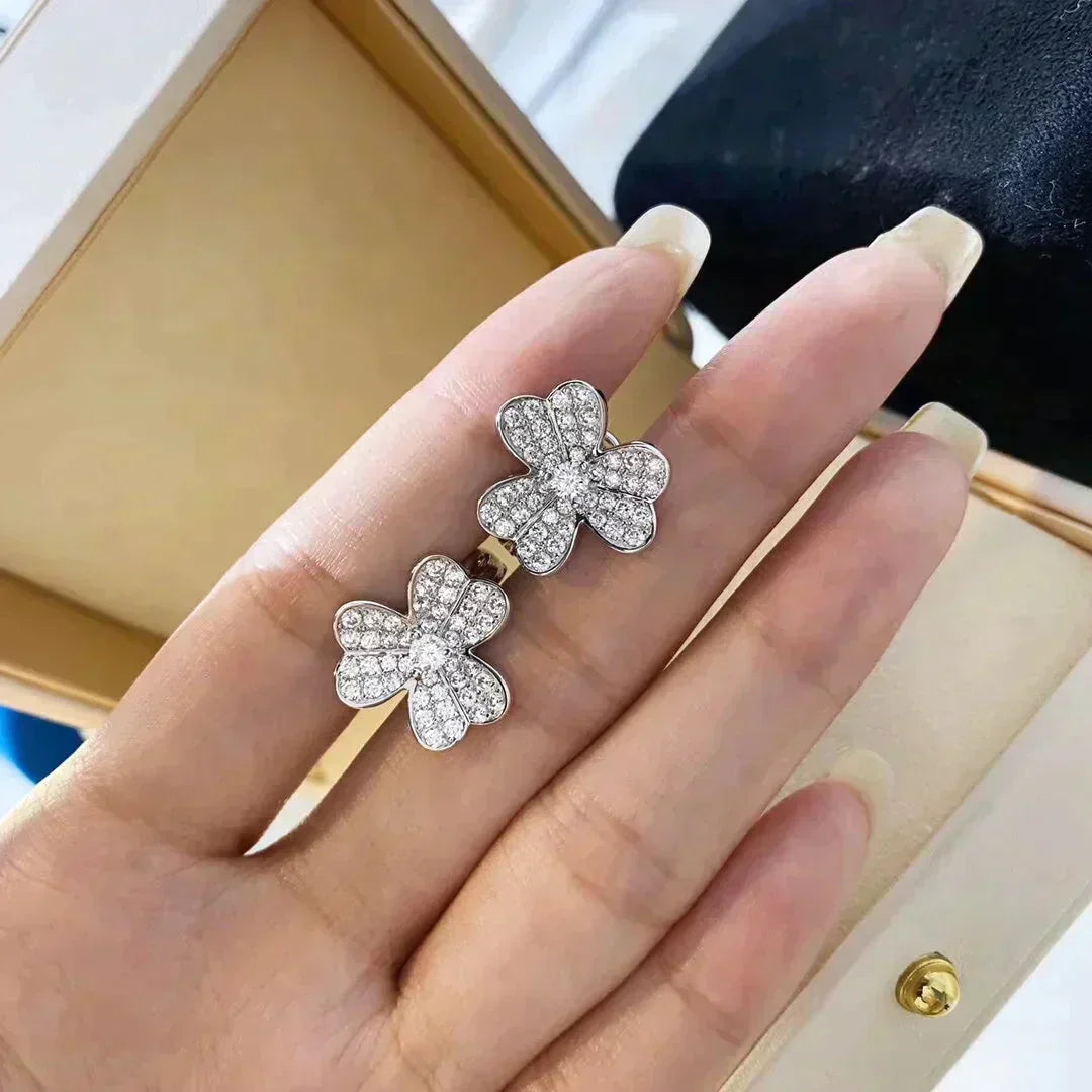 ¡®Lume Jewels¡¯CLOVER COMOS DIAMOND EARRINGS SILVER