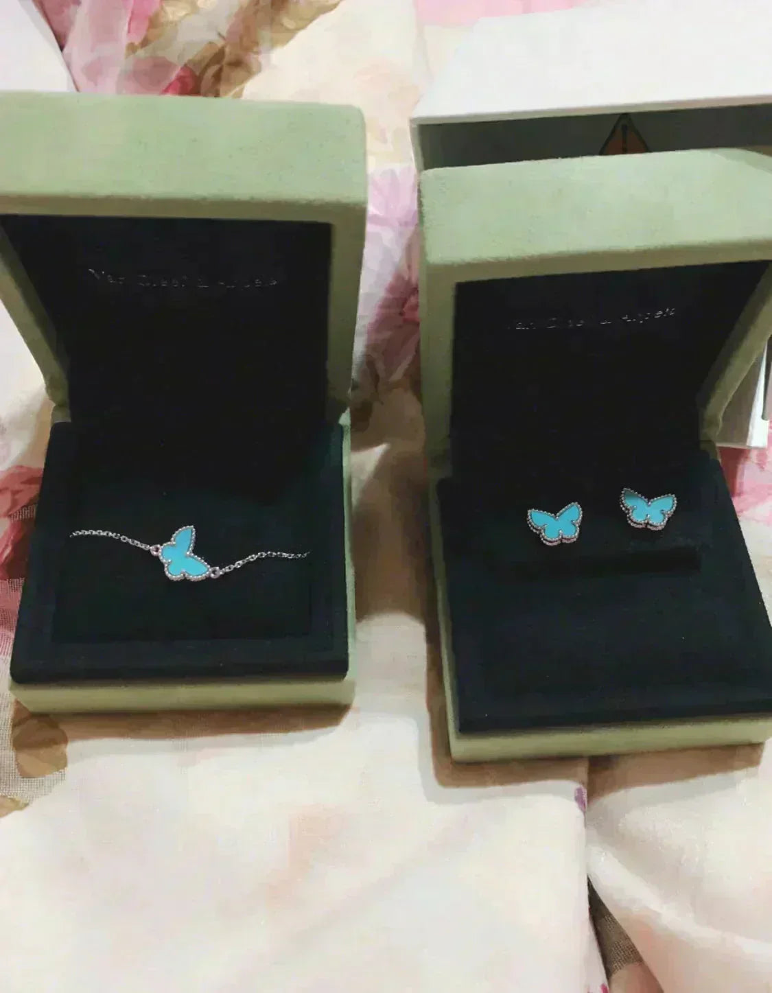 ¡®Lume Jewels¡¯BUTTERFLY TURQUOISE EARRINGS SILVER