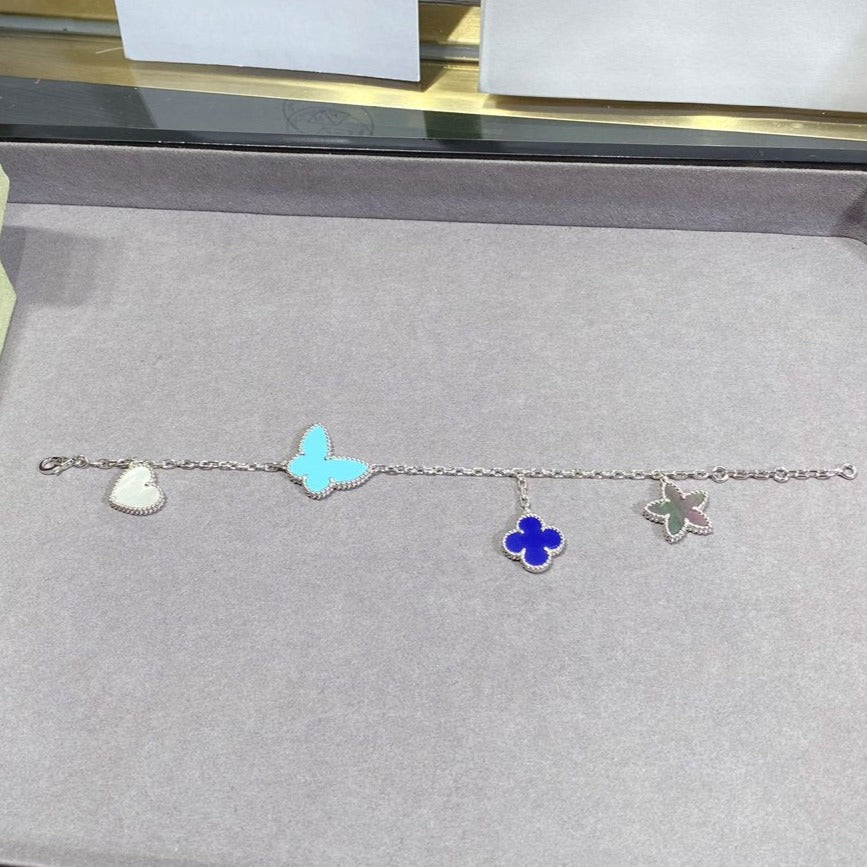 ¡®Lume Jewels¡¯LUCKY SPRING SILVER BRACELET 4 MOTIF