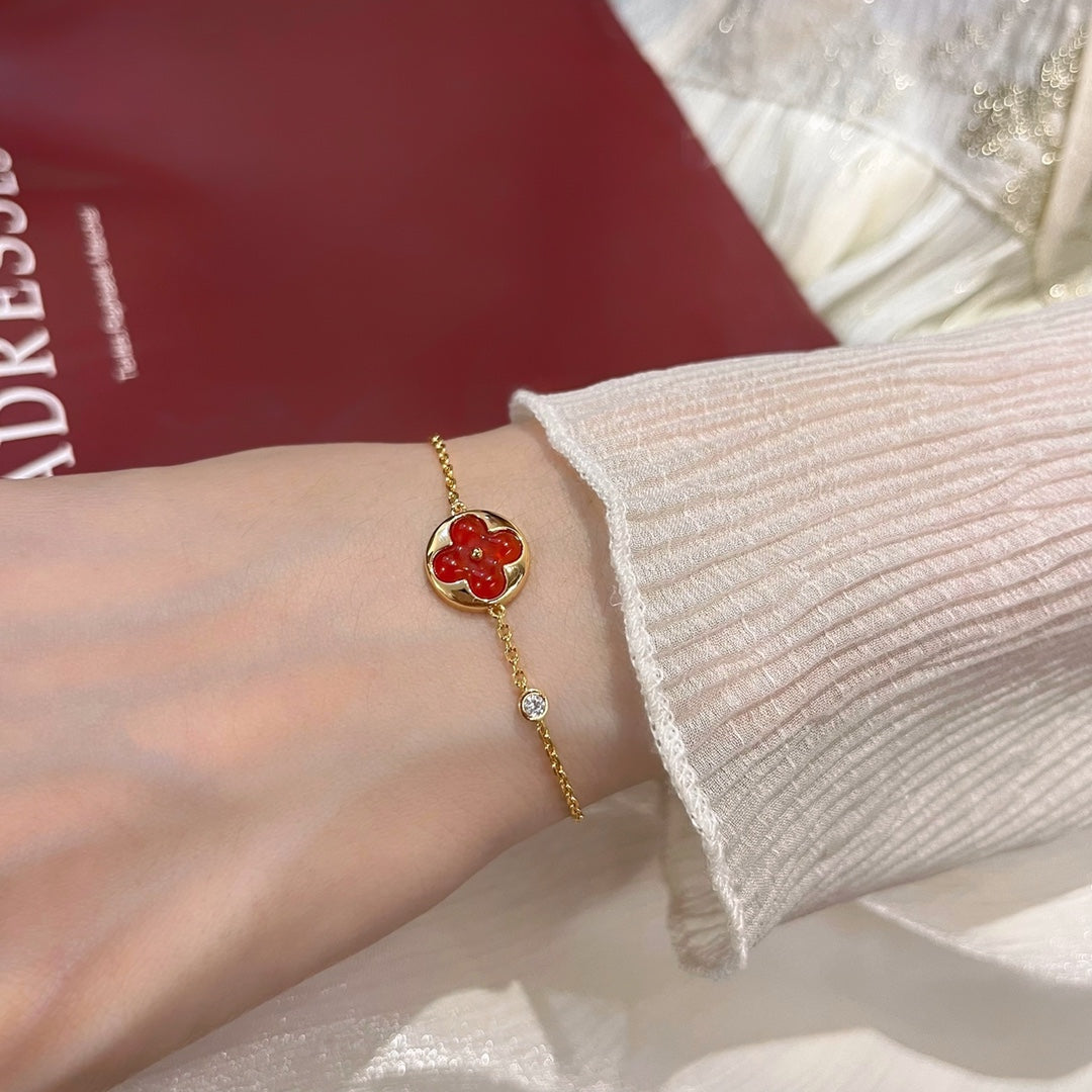¡®Lume Jewels¡¯SUN PEDANT CARNELIAN BRACELET