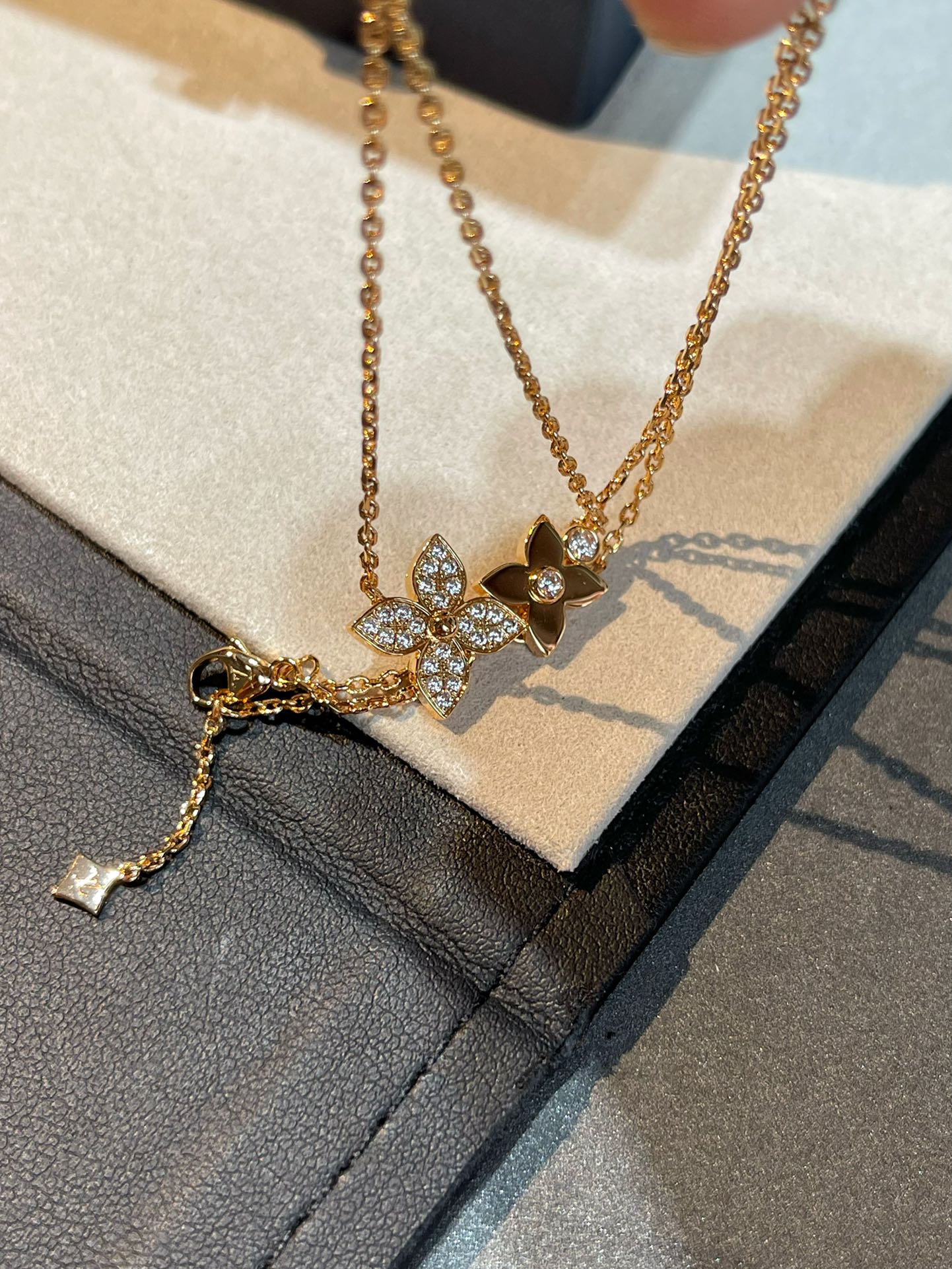 ¡®Lume Jewels¡¯STAR BLOSSOM NECKLACE PINK GOLD DIAMONDS