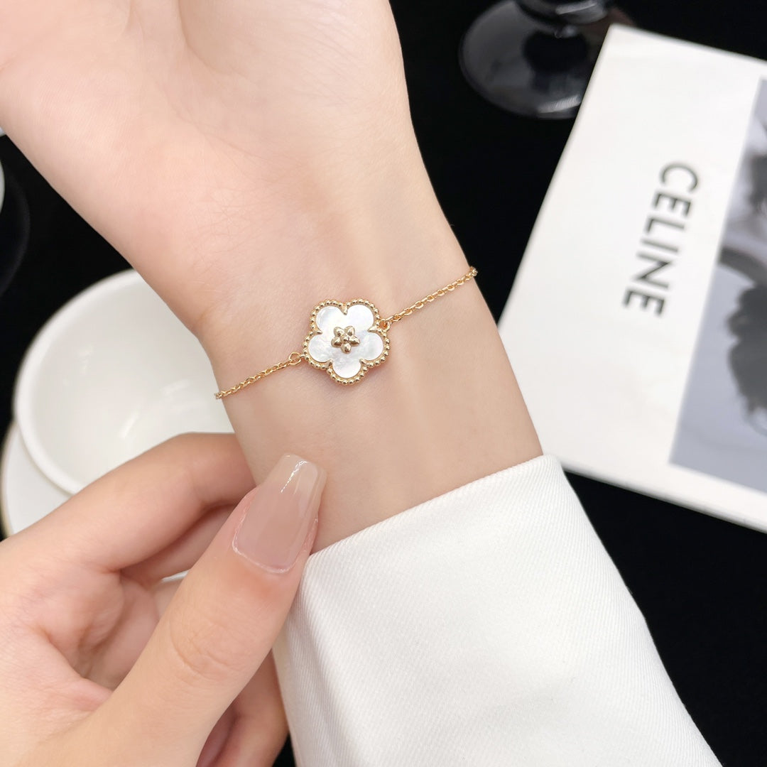 ¡®Lume Jewels¡¯LUCKY SPRING ROSE GOLD MOP BRACELET