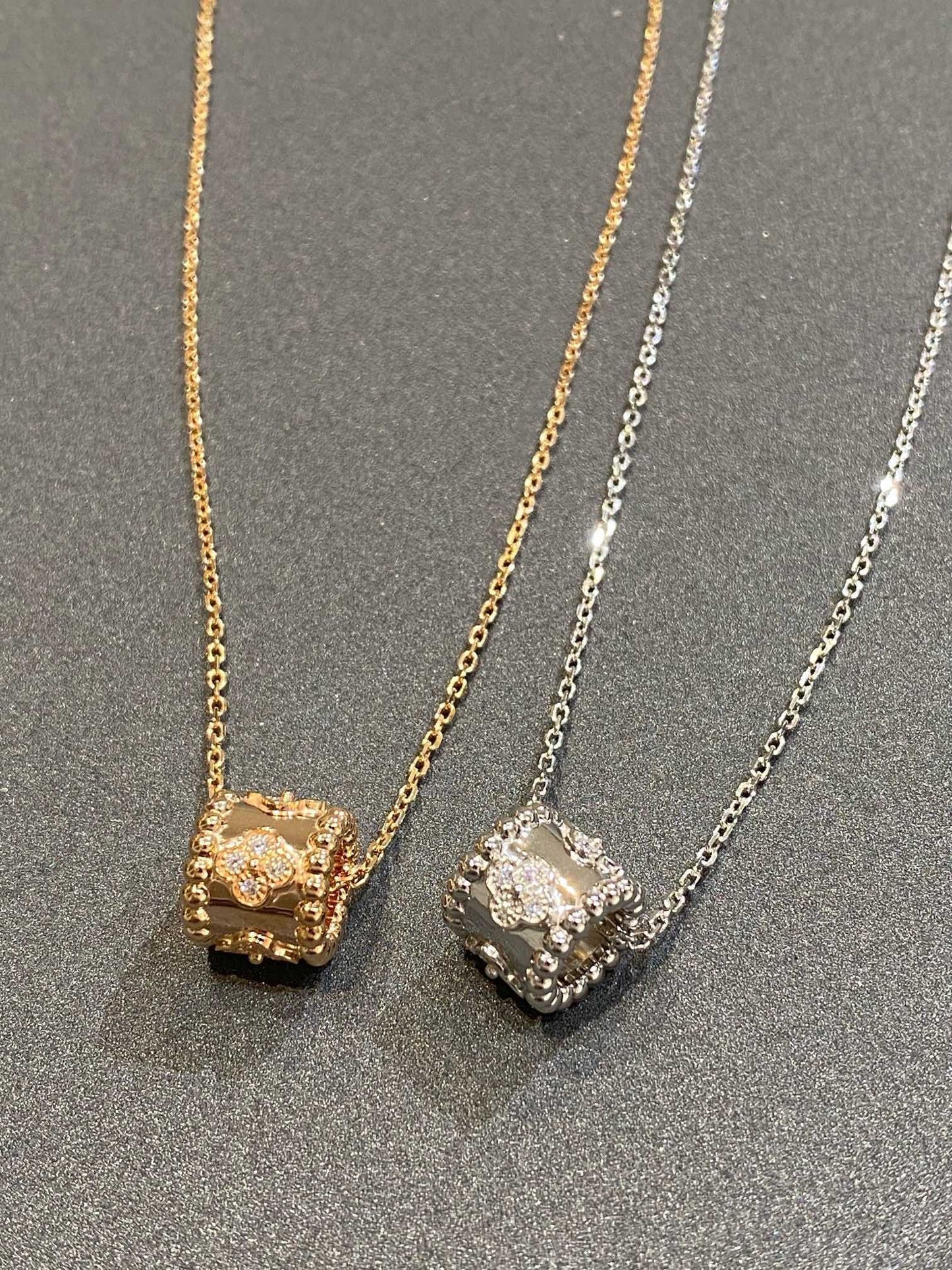 ¡®Lume Jewels¡¯PERLEE PEDANT SIVLER DIAMOND NECKLACE
