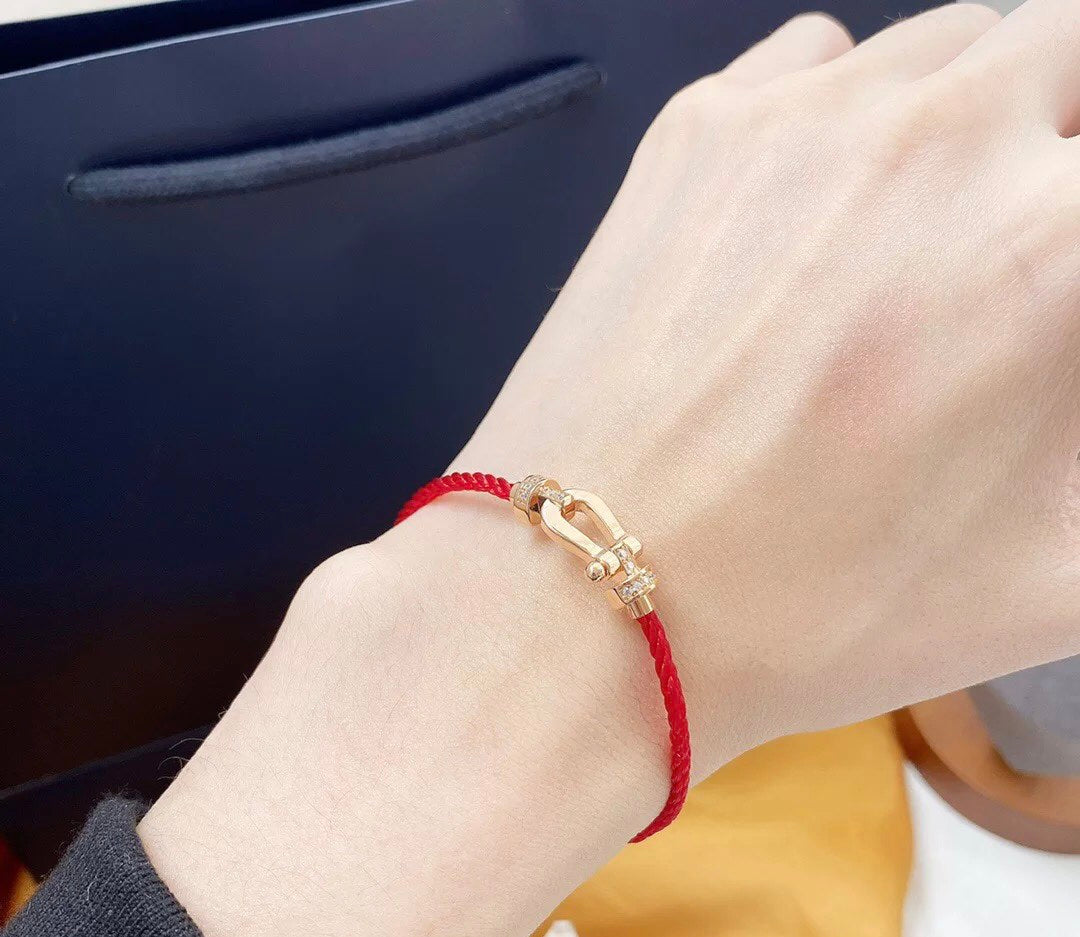 ¡®Lume Jewels¡¯FORCE 10 HALF DIAMOND PINK GOLD RED CORDERI LARGE AND MEDIUM MODEL