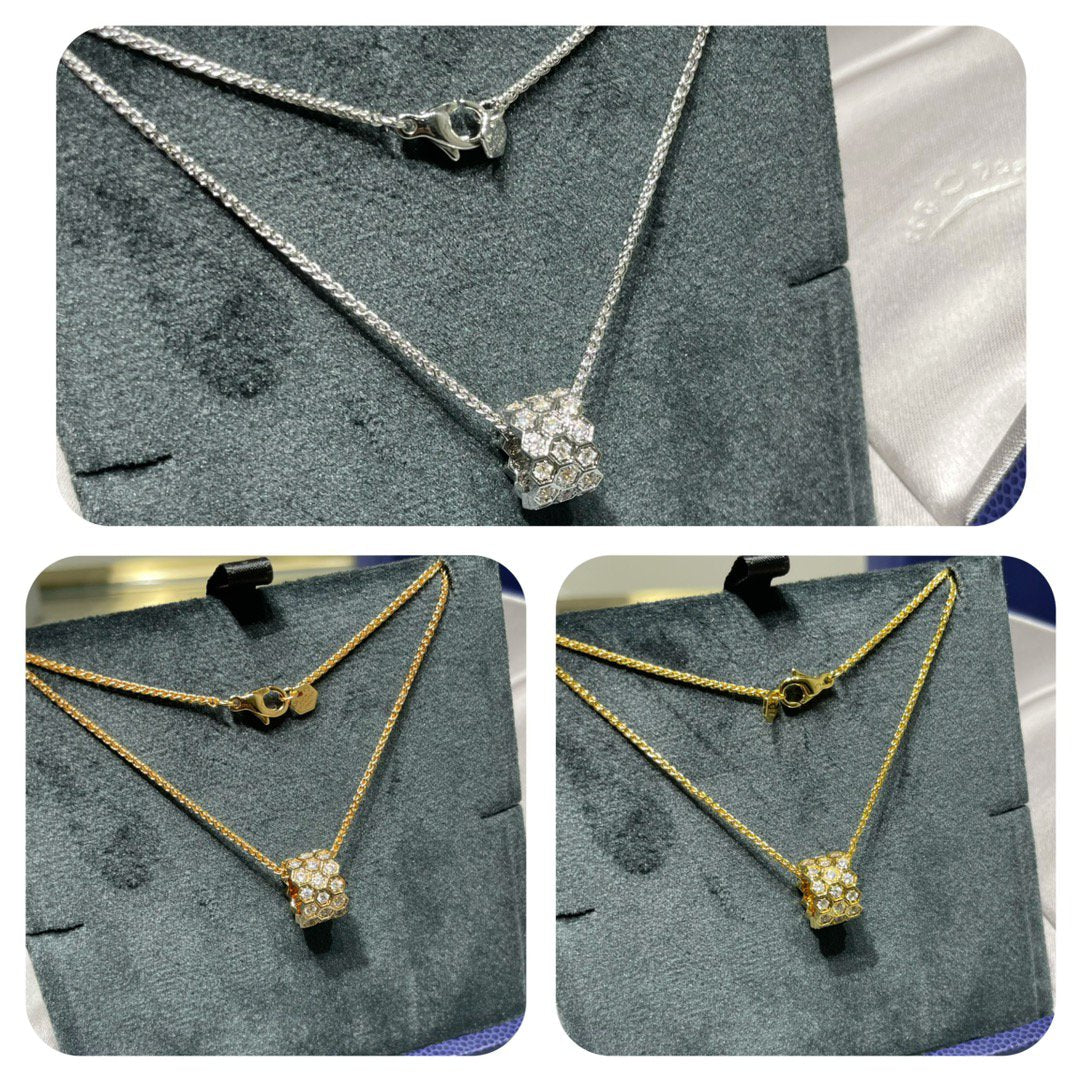 ¡®Lume Jewels¡¯BEE LOVE DIAMOND PAVED 3 ROW NECKLACE