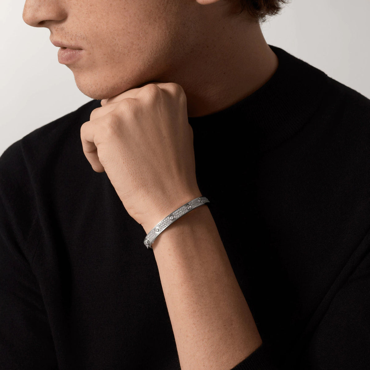 ¡®Lume Jewels¡¯LOVE BRACELET 6.1MM DIAMOND-PAVED 10 BIG DIAMONDS