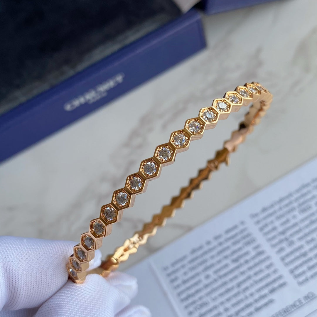 ¡®Lume Jewels¡¯BEE LOVE GOLD BRACELET FULL DIAMOND