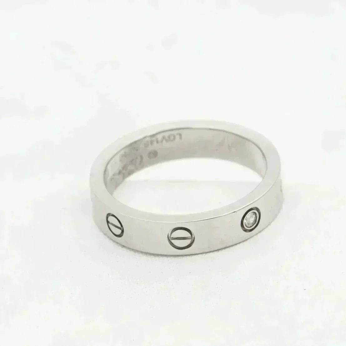 ¡®Lume Jewels¡¯LOVE RING 4MM 1 DIAMOND SILVER