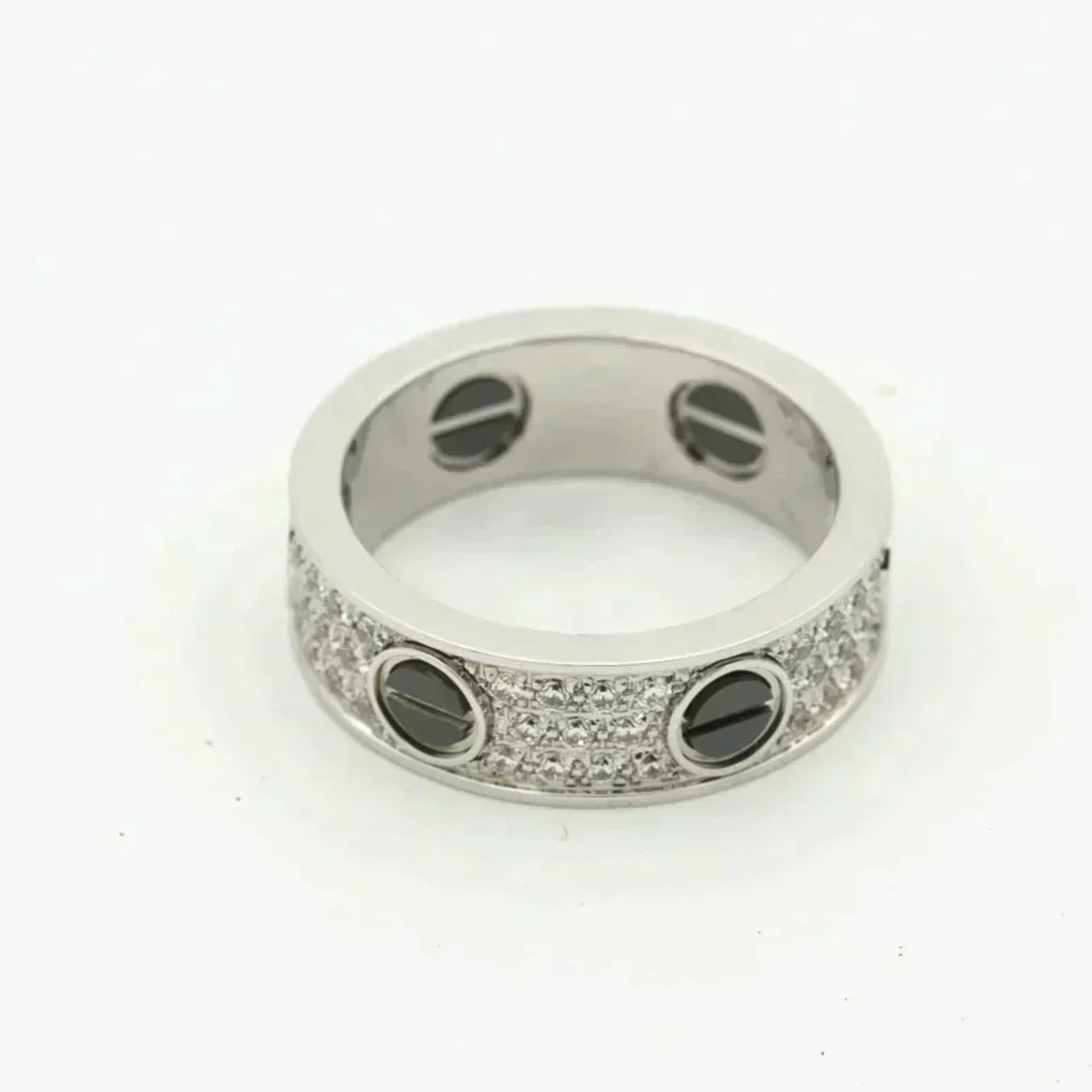 ¡®Lume Jewels¡¯LOVE RING 5.5MM DIAMONDS PAVED CERAMIC