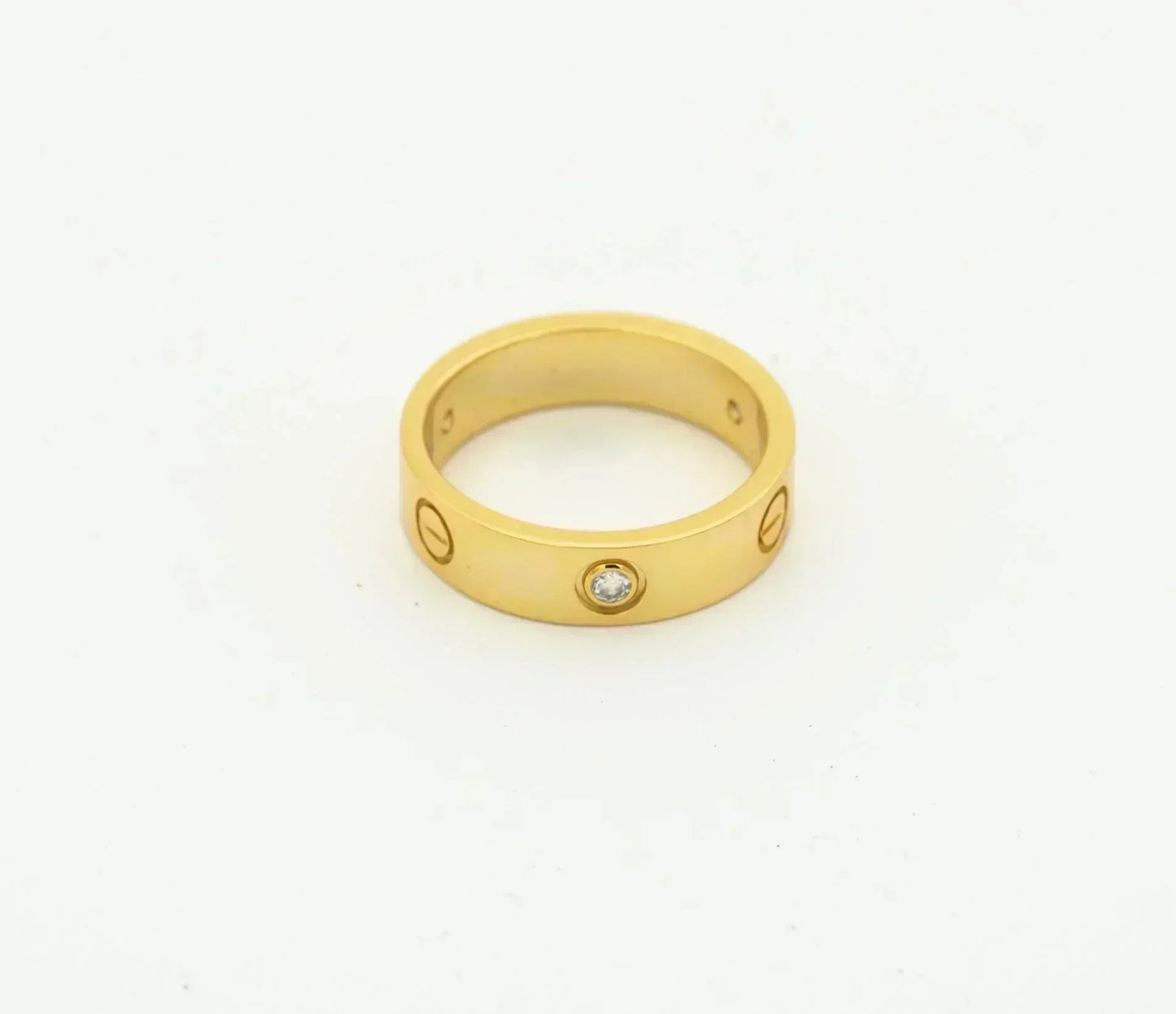 ¡®Lume Jewels¡¯LOVE RING 4MM 1 DIAMOND GOLD