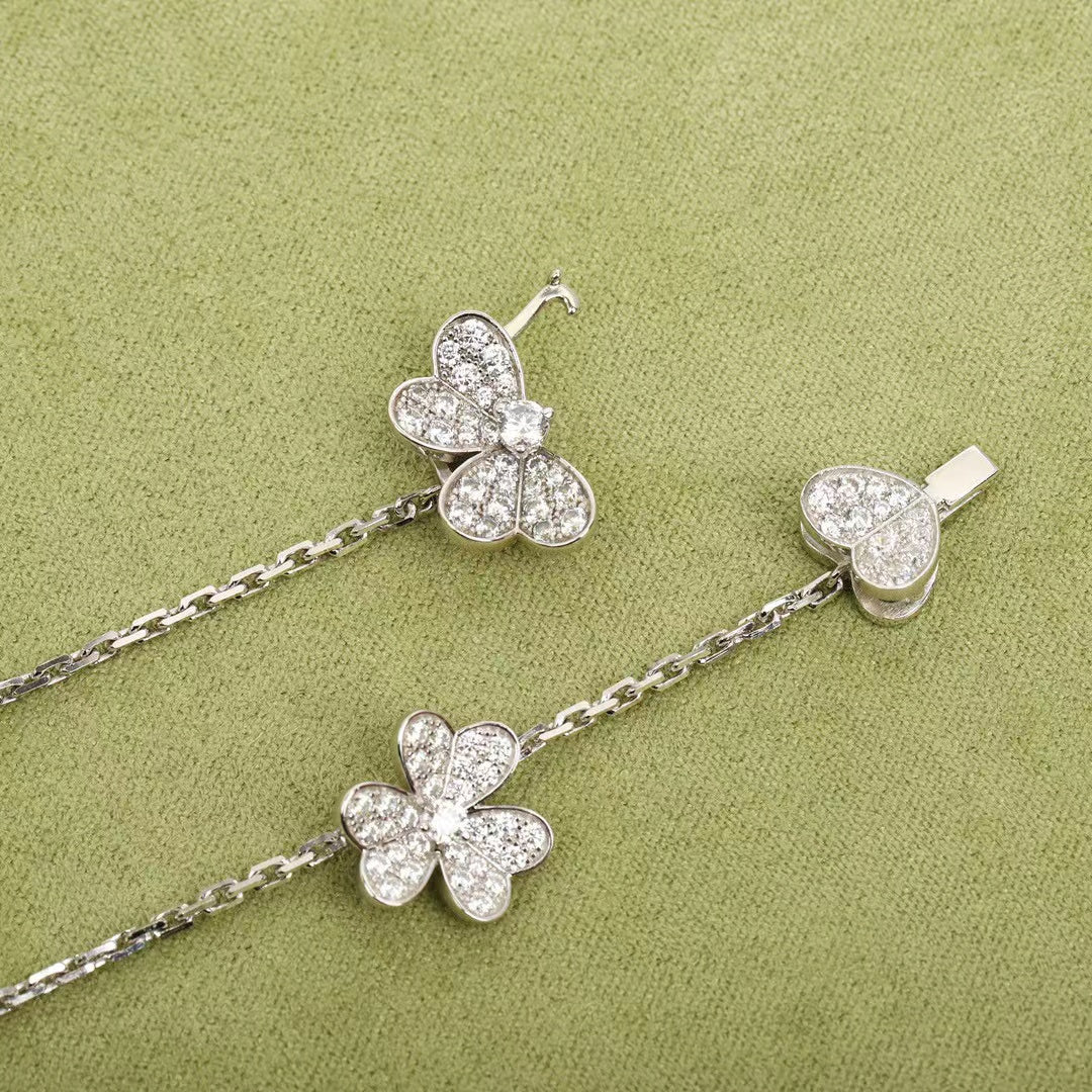 ¡®Lume Jewels¡¯FRIVOLE SILVER 9 FLOWERS NECKLACE