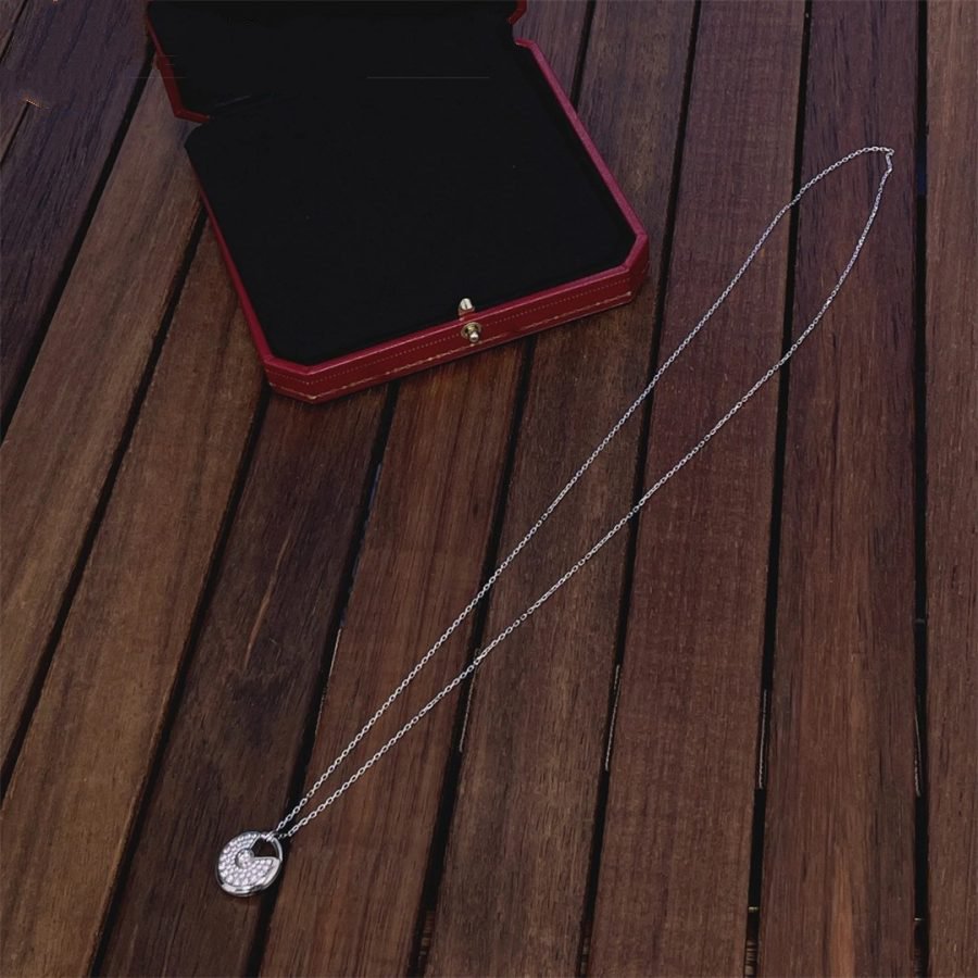 ¡®Lume Jewels¡¯AMULETTE SILVER FULL DIAMOND NECKLACE
