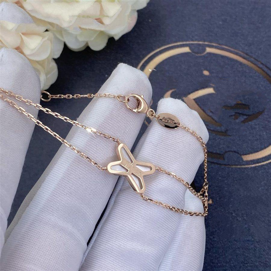 ¡®Lume Jewels¡¯JEUX BRACELET WHITE MOP PINK GOLD 1 DIAMOND