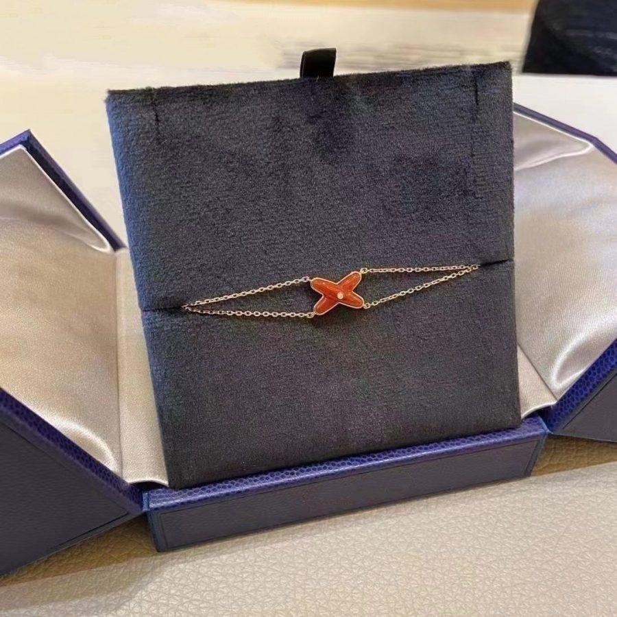 ¡®Lume Jewels¡¯JEUX BRACELET CARNELIAN PINK GOLD 1 DIAMOND