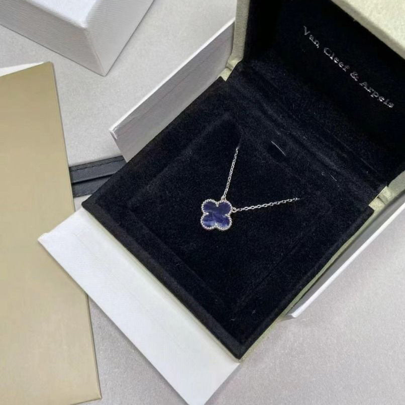 ¡®Lume Jewels¡¯CLOVER 15MM PIETERSITE NECKLACE SILVER