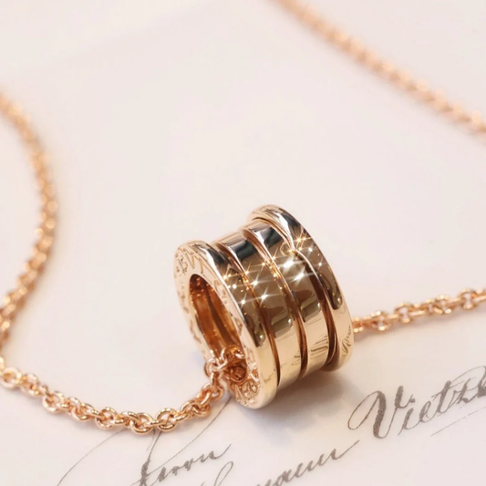 [Lume Jewels]ZERO 1 PINK GOLD NECKLACE