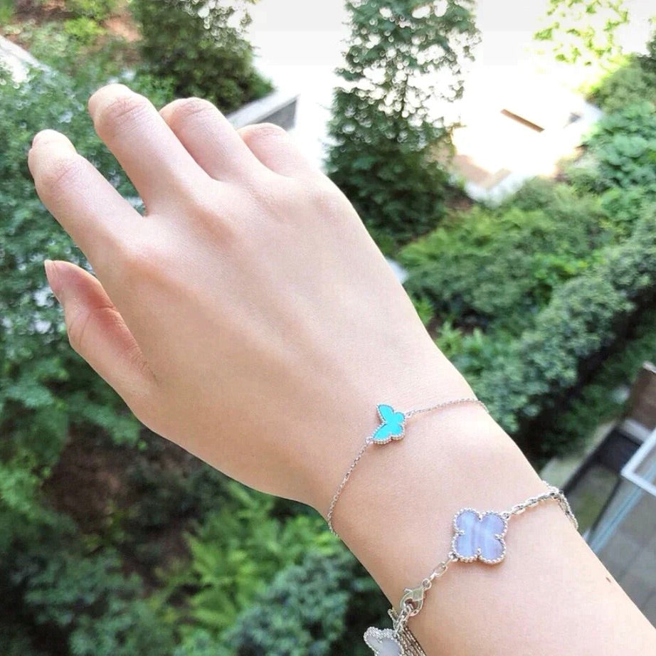 ¡®Lume Jewels¡¯BUTTERFLY TURQUOISE BUTTERFLY BRACELET SILVER