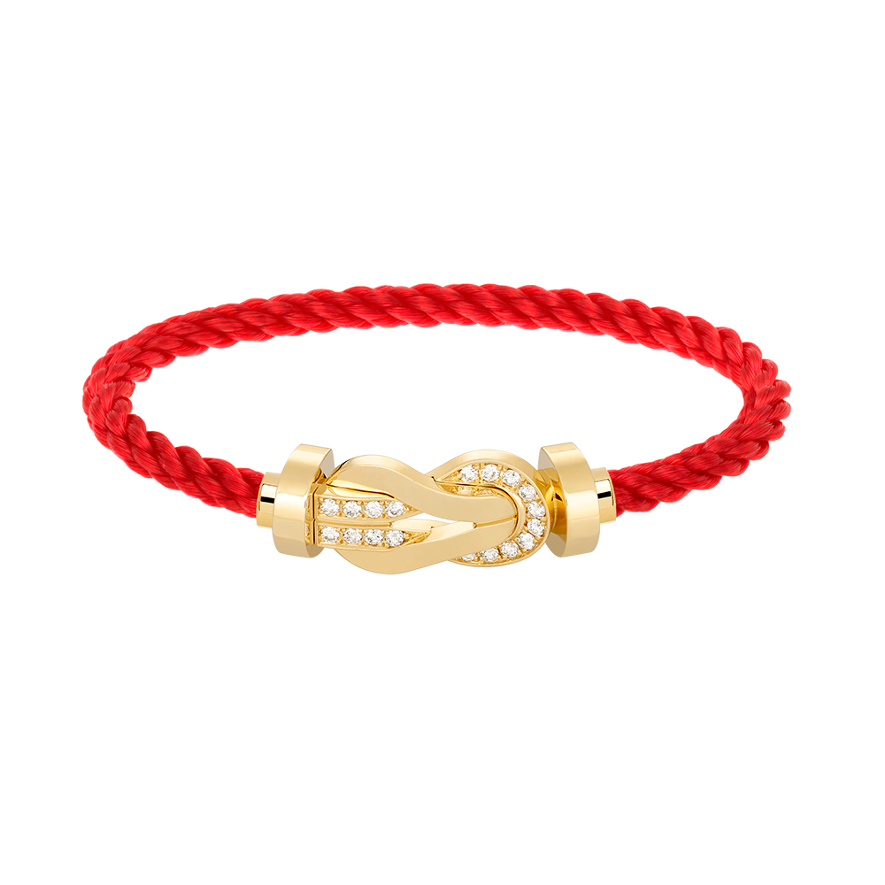 ¡®Lume Jewels¡¯CHANCE LARGE 8 FIGURE BUCKLE HALF DIAMOND BRACELET GOLD