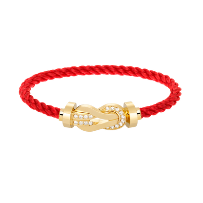¡®Lume Jewels¡¯CHANCE LARGE 8 FIGURE BUCKLE HALF DIAMOND BRACELET GOLD