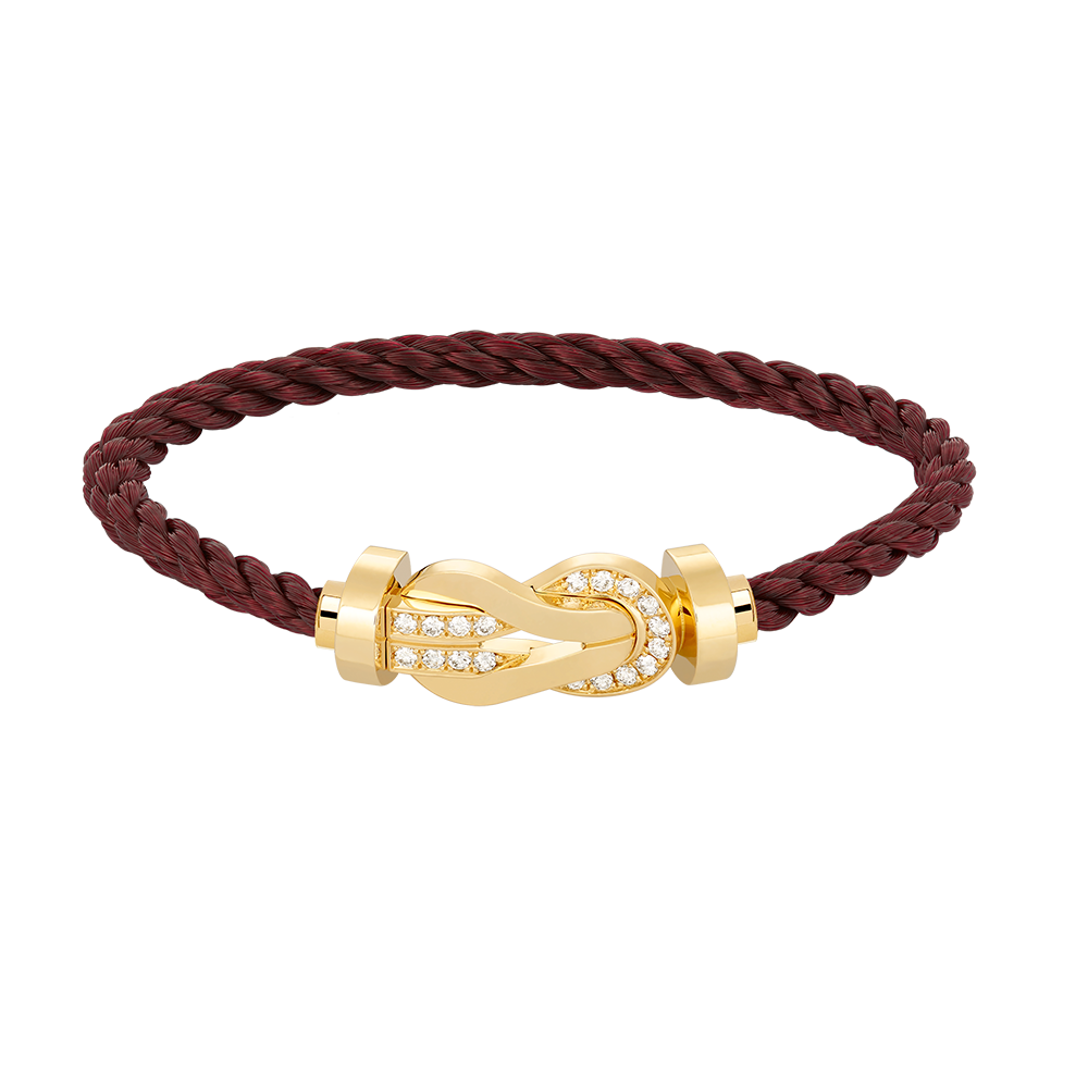 ¡®Lume Jewels¡¯CHANCE LARGE 8 FIGURE BUCKLE HALF DIAMOND BRACELET GOLD