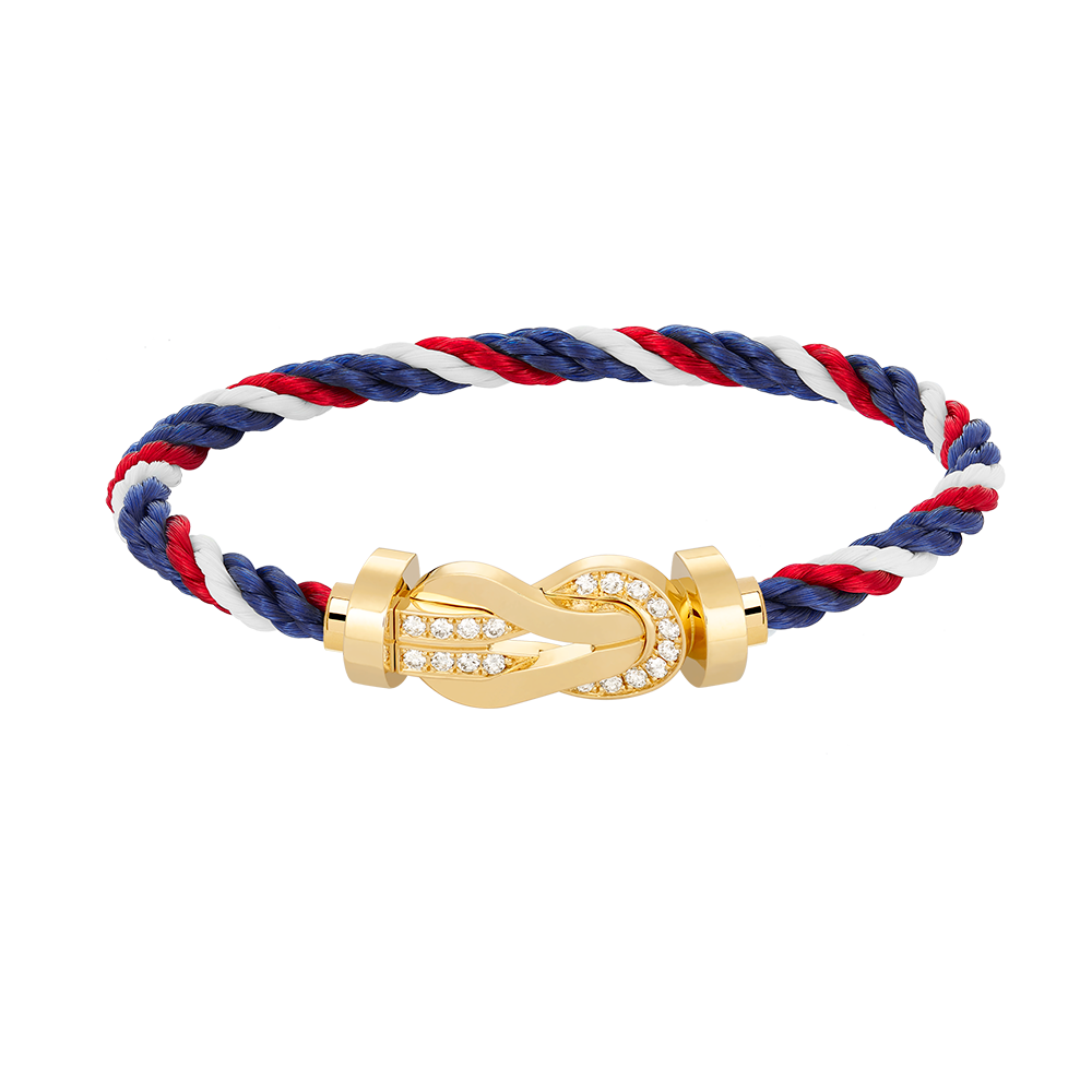 ¡®Lume Jewels¡¯CHANCE LARGE 8 FIGURE BUCKLE HALF DIAMOND BRACELET GOLD