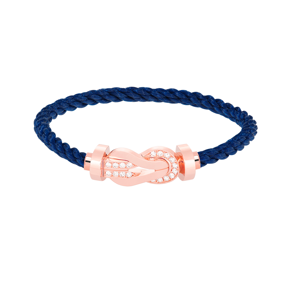 ¡®Lume Jewels¡¯CHANCE LARGE 8 FIGURE BUCKLE HALF DIAMOND BRACELET ROSE GOLD