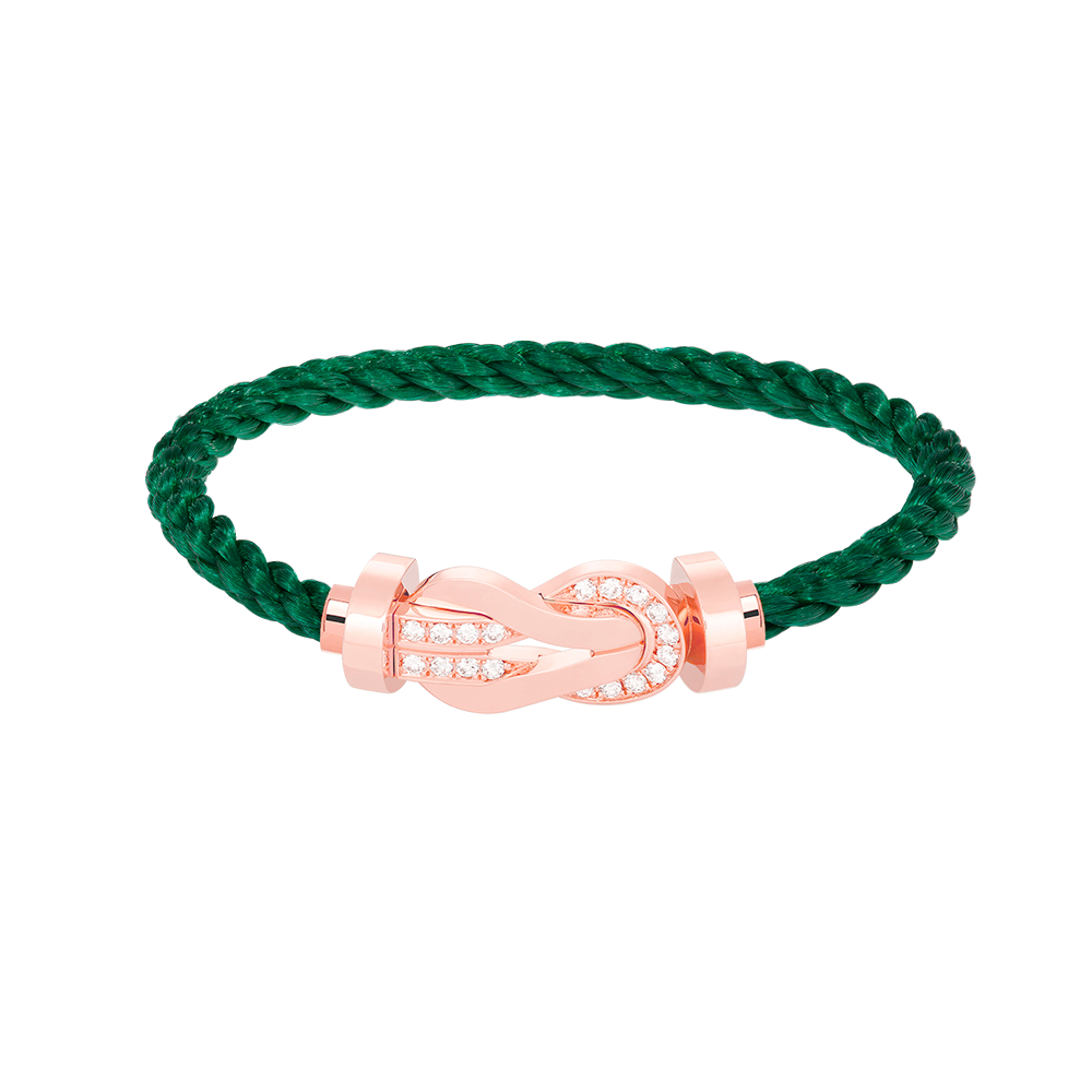 ¡®Lume Jewels¡¯CHANCE LARGE 8 FIGURE BUCKLE HALF DIAMOND BRACELET ROSE GOLD