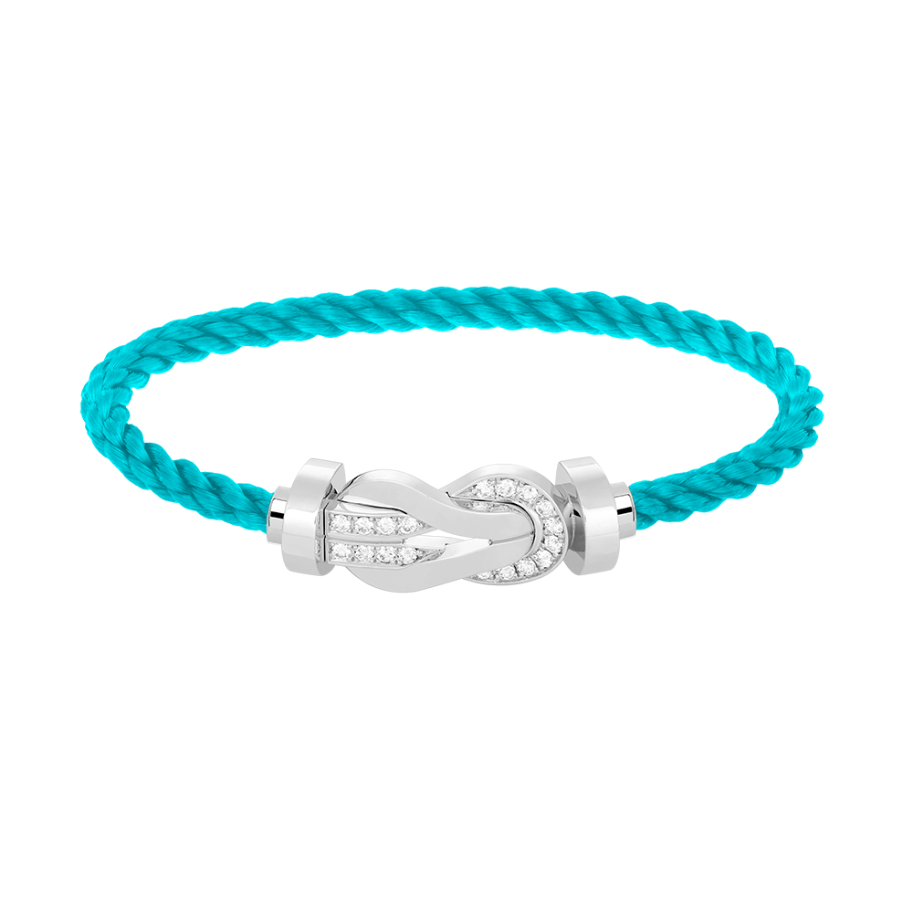 ¡®Lume Jewels¡¯CHANCE LARGE 8 FIGURE BUCKLE HALF DIAMOND BRACELET SILVER
