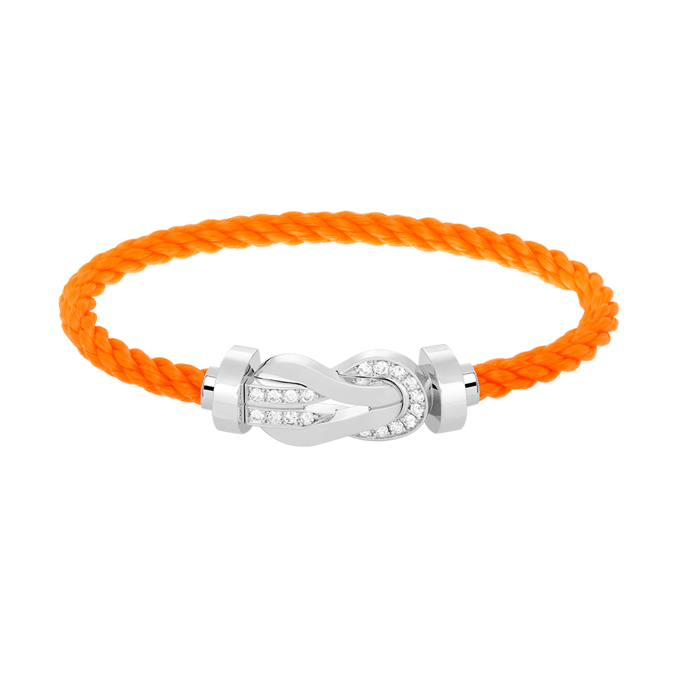 ¡®Lume Jewels¡¯CHANCE LARGE 8 FIGURE BUCKLE HALF DIAMOND BRACELET SILVER