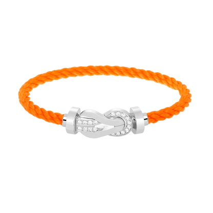 ¡®Lume Jewels¡¯CHANCE LARGE 8 FIGURE BUCKLE HALF DIAMOND BRACELET SILVER