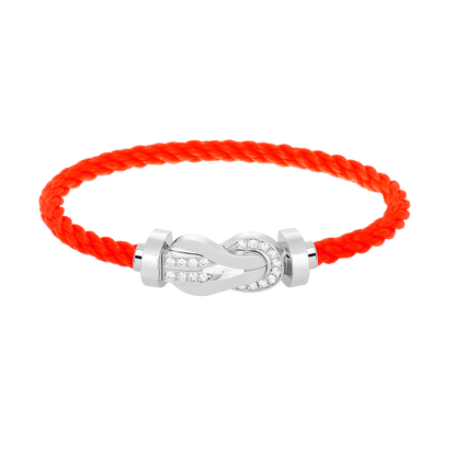 ¡®Lume Jewels¡¯CHANCE LARGE 8 FIGURE BUCKLE HALF DIAMOND BRACELET SILVER