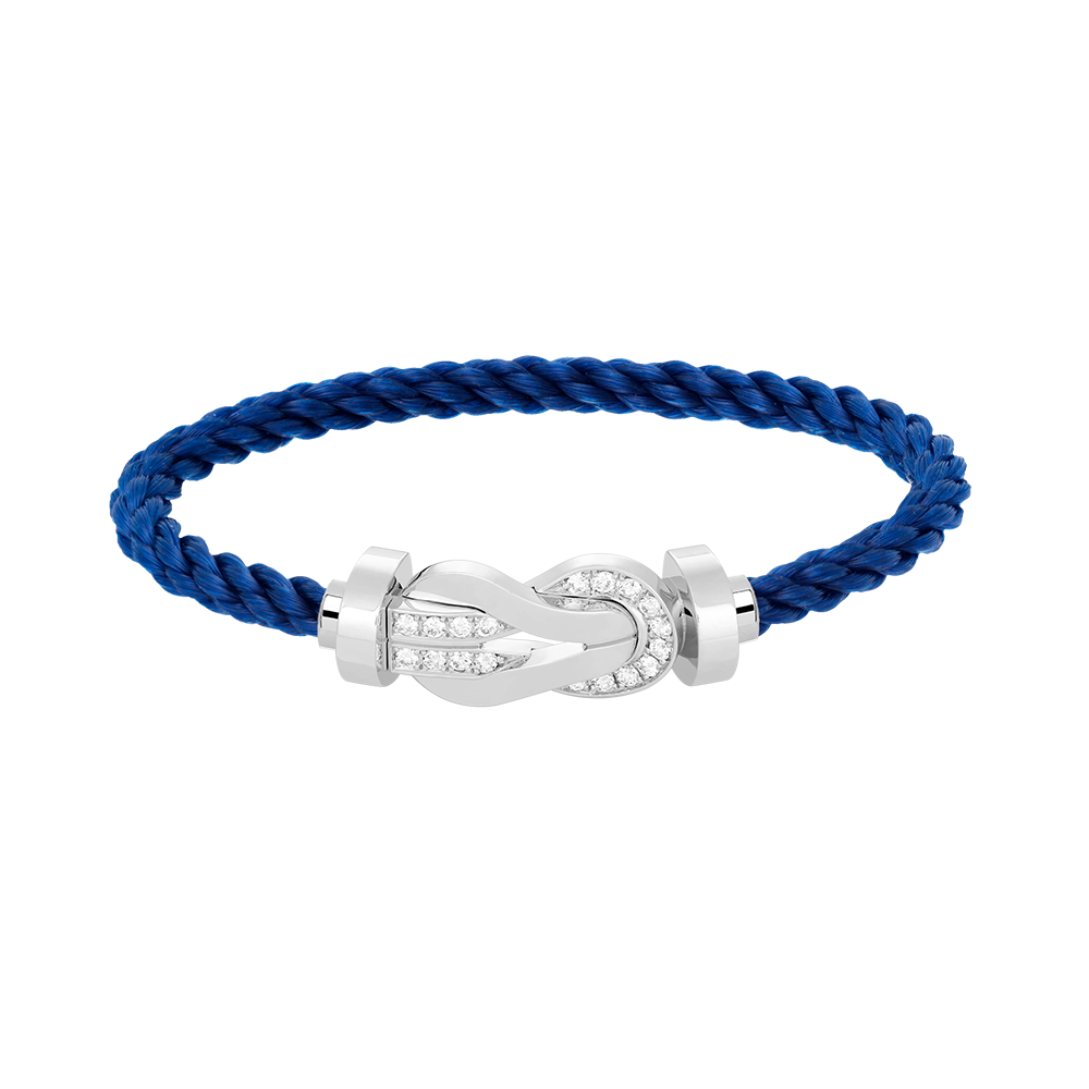 ¡®Lume Jewels¡¯CHANCE LARGE 8 FIGURE BUCKLE HALF DIAMOND BRACELET SILVER