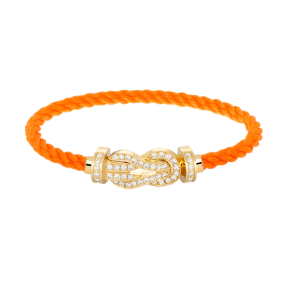 ¡®Lume Jewels¡¯CHANCE LARGE 8 FIGURE BUCKLE FULLDIAMOND BRACELET GOLD