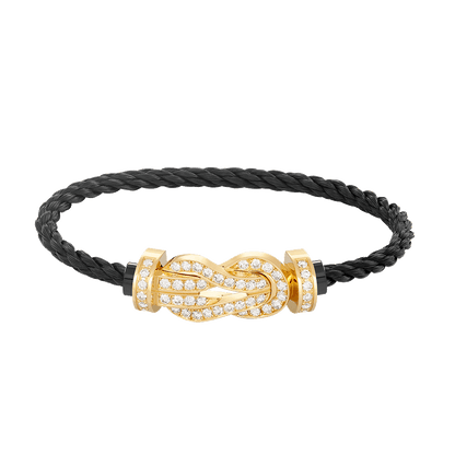¡®Lume Jewels¡¯CHANCE LARGE 8 FIGURE BUCKLE FULLDIAMOND BRACELET GOLD