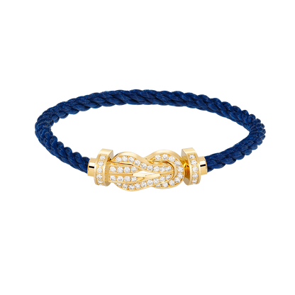 ¡®Lume Jewels¡¯CHANCE LARGE 8 FIGURE BUCKLE FULLDIAMOND BRACELET GOLD