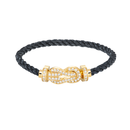 ¡®Lume Jewels¡¯CHANCE LARGE 8 FIGURE BUCKLE FULLDIAMOND BRACELET GOLD