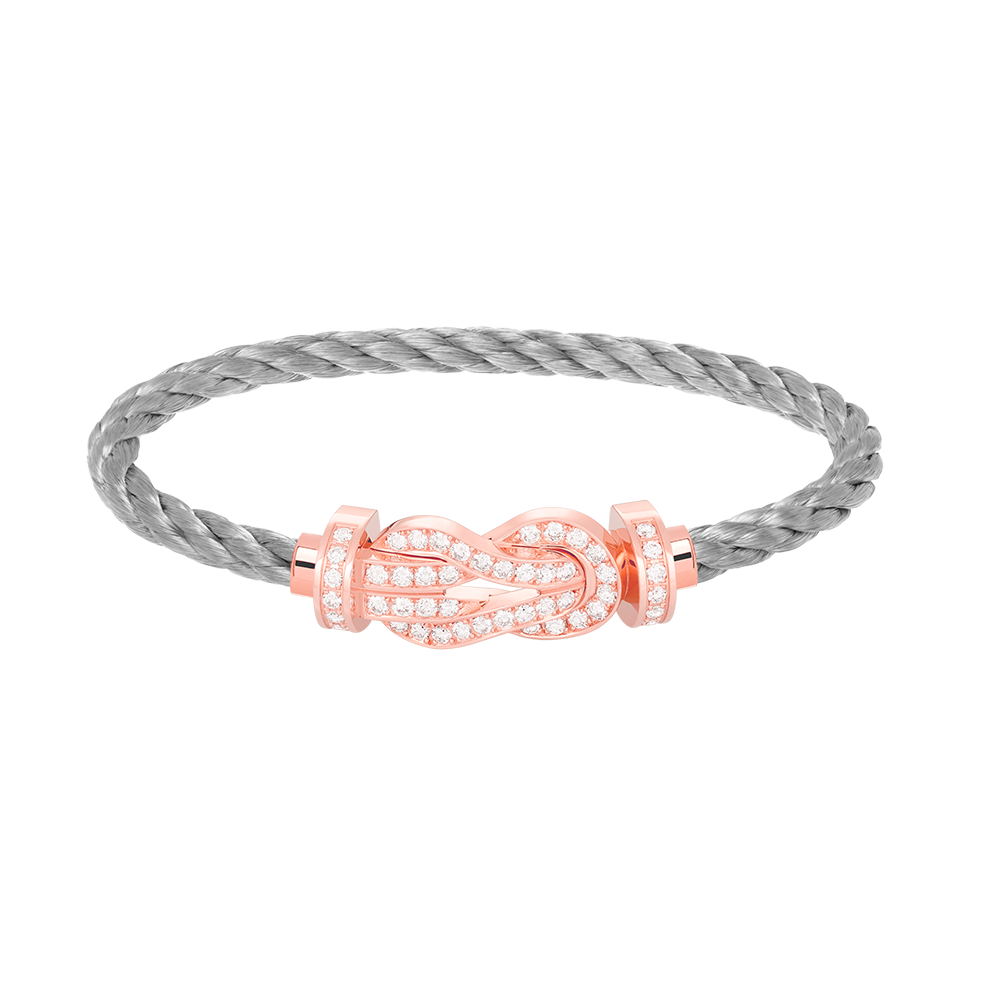 ¡®Lume Jewels¡¯CHANCE LARGE 8 FIGURE BUCKLE FULL DIAMOND BRACELET ROSE GOLD