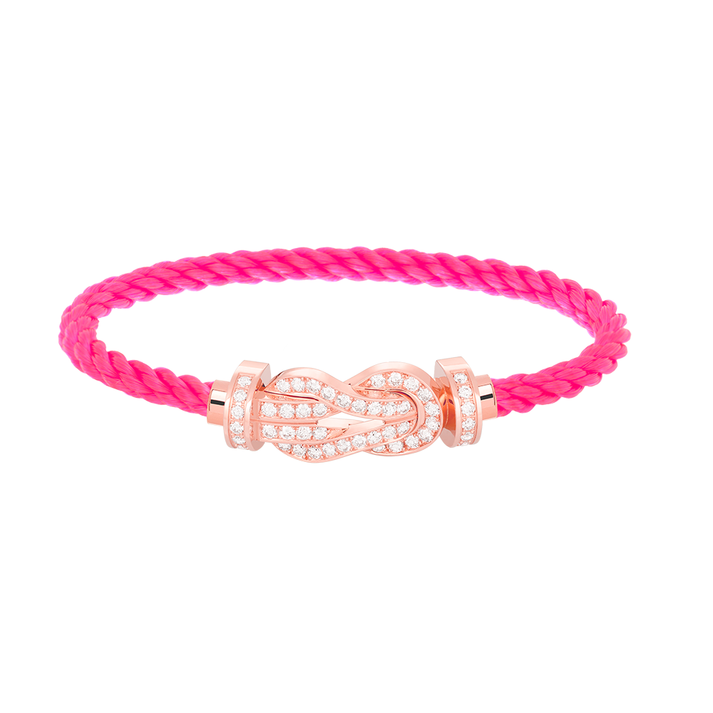 ¡®Lume Jewels¡¯CHANCE LARGE 8 FIGURE BUCKLE FULL DIAMOND BRACELET ROSE GOLD