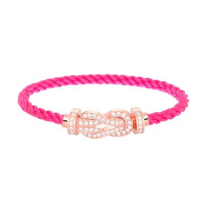 ¡®Lume Jewels¡¯CHANCE LARGE 8 FIGURE BUCKLE FULL DIAMOND BRACELET ROSE GOLD