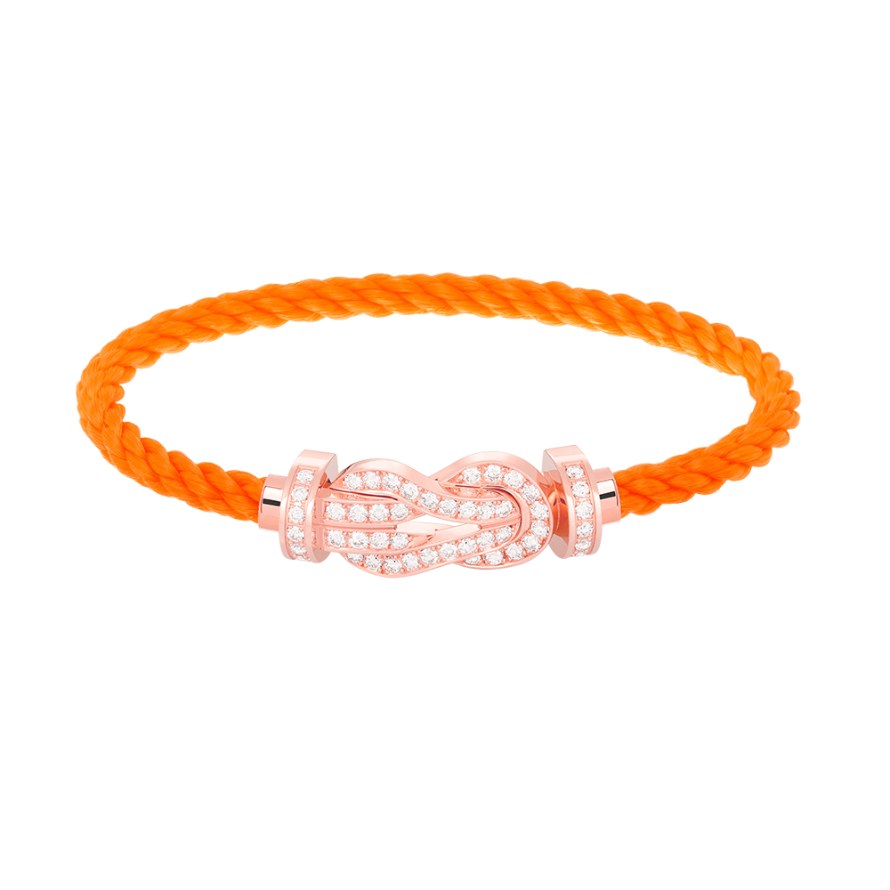 ¡®Lume Jewels¡¯CHANCE LARGE 8 FIGURE BUCKLE FULL DIAMOND BRACELET ROSE GOLD