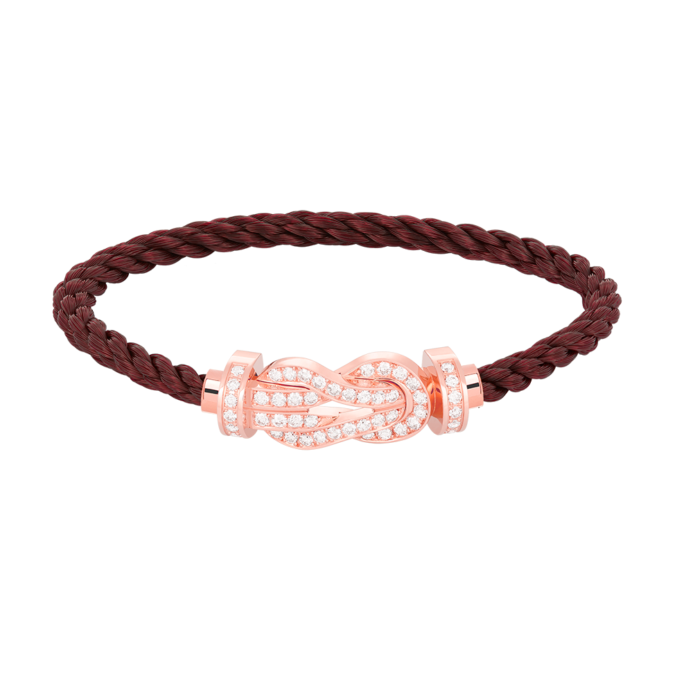 ¡®Lume Jewels¡¯CHANCE LARGE 8 FIGURE BUCKLE FULL DIAMOND BRACELET ROSE GOLD