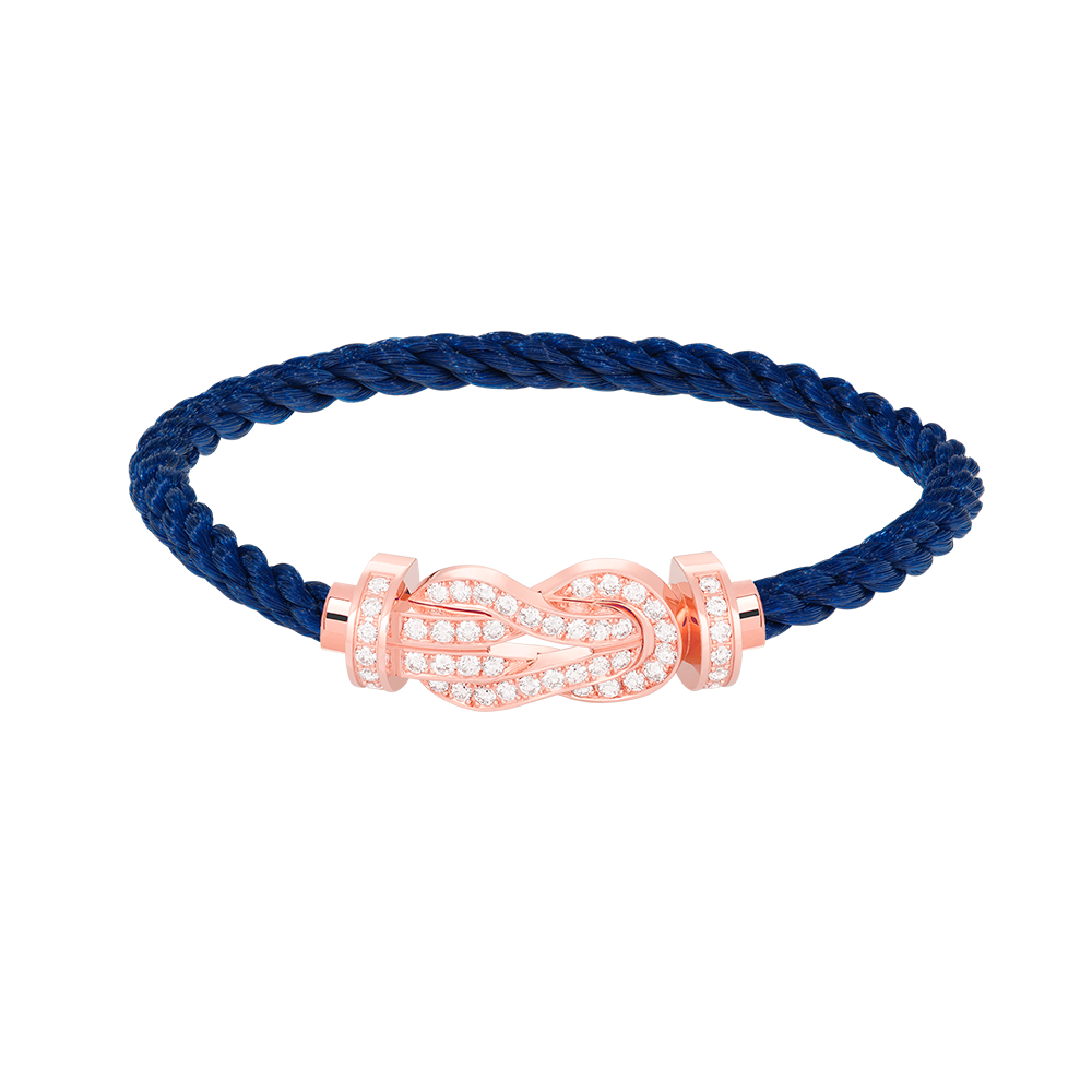 ¡®Lume Jewels¡¯CHANCE LARGE 8 FIGURE BUCKLE FULL DIAMOND BRACELET ROSE GOLD